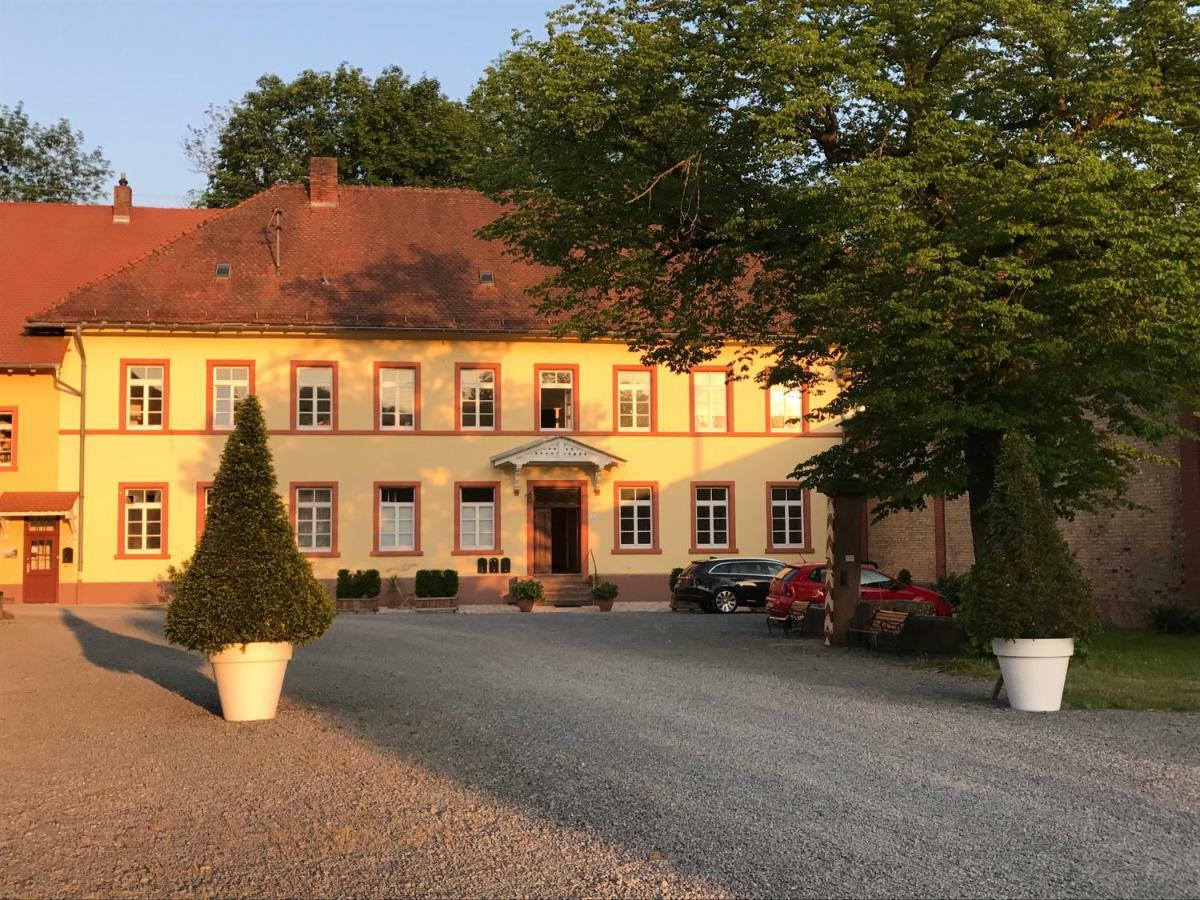 Elegantes Gaesteapartment Verano In Schloss Und Hofgut Langenzell Wiesenbach Exterior photo